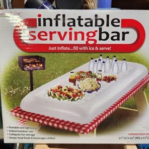 Inflatable serving bar